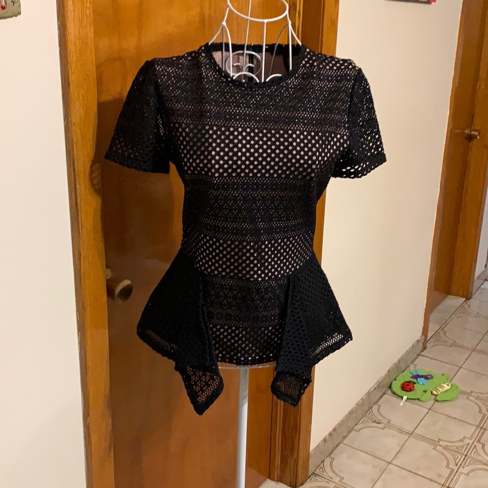 BCBG peplum top